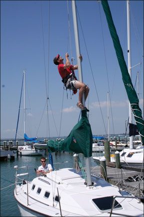 Going Aloft Safely Practical Sailor