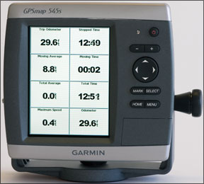 Garmin GPSMap 545s Display