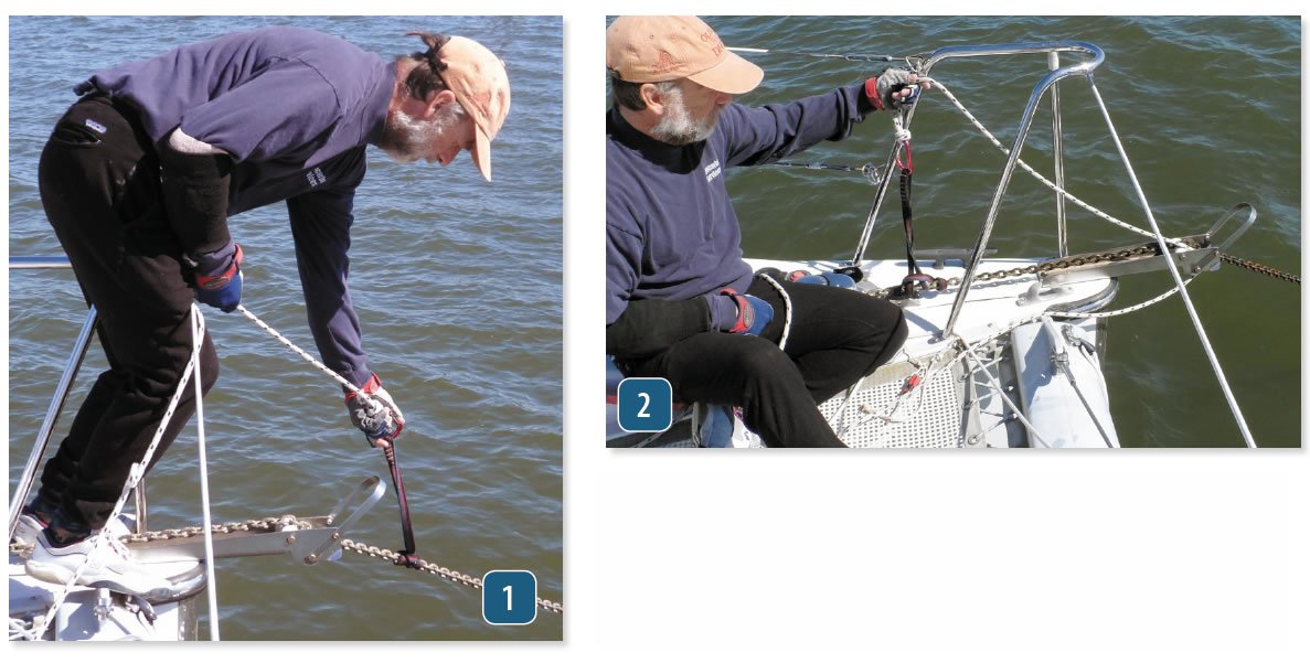 Hitches to Grip Anchor Chain Practical Sailor